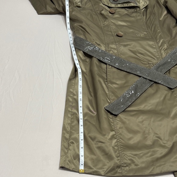 Adore Olive Double-Breasted Trench Coat - Picture 13 of 13